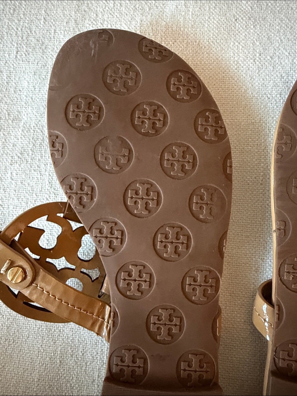 TORY BURCH | Tan Miller Leather Sandal (Women) - Size 8.5M - Picture 10 of 15
